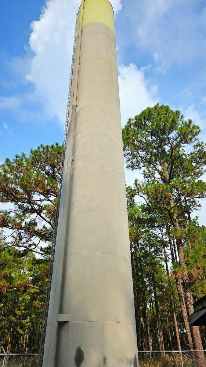 100' Standpipe Tank with dim paint